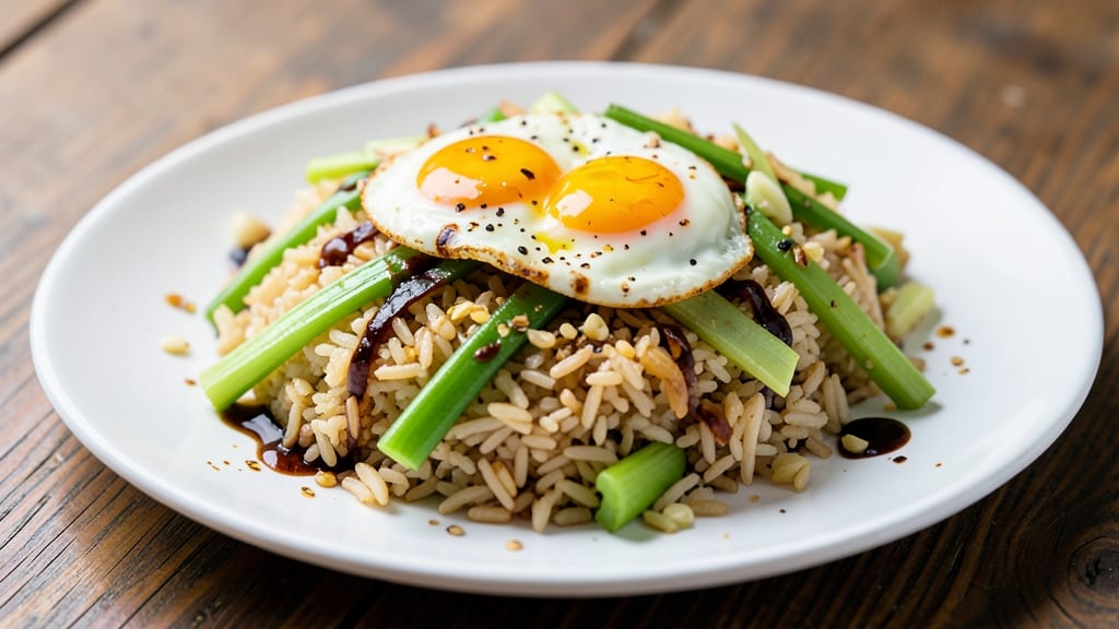 Celery Fried Rice Recipe: Crispy Celery Bites and Eggy Fluff in One Pan