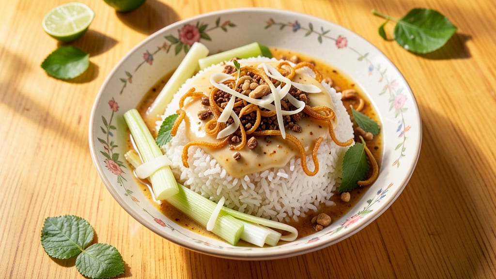 Burmese Coconut Rice Recipe: Fragrant Lemongrass and Kaffir Lime Infusion