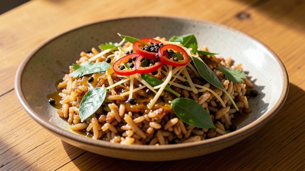 Brown Rice Poha Recipe: Fluffy Turmeric Rice with Toasted Peanuts and Tangy Lime Zest