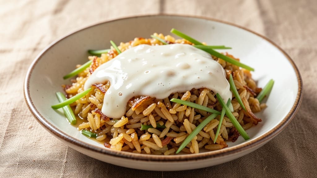Calrose Sticky Rice Recipe: Toasted Celery Crown Over Fragrant Jasmine Grains
