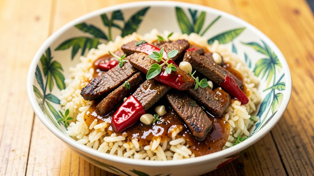 Bully Beef and Rice Jamaican Recipe: Spiced Jerky and Rice One-Pot Harmony