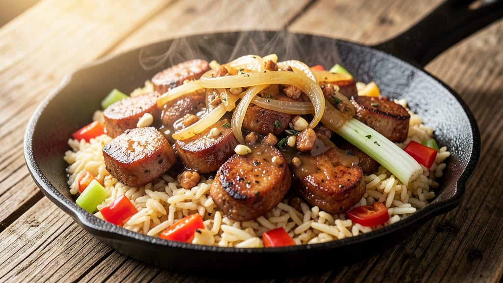Bojangles Dirty Rice Recipe with Sausage: Smoky Cajun Crunch Over Fluffy Grains