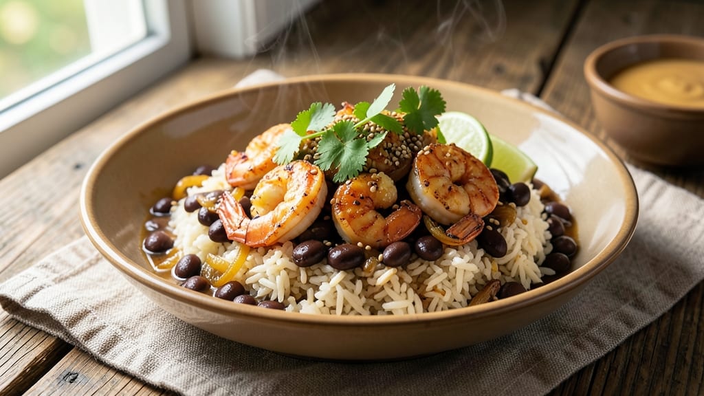 Black Beans, Rice, and Shrimp Recipe: One-Pan Cajun-Spiced Fiesta in 25 Minutes