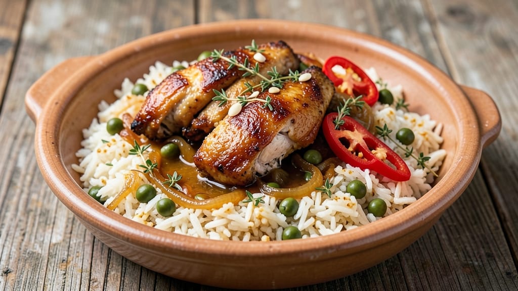 Caribbean Pelau Rice Recipe: One-Pot Spice Harmony with Pigeon Peas and Saffron