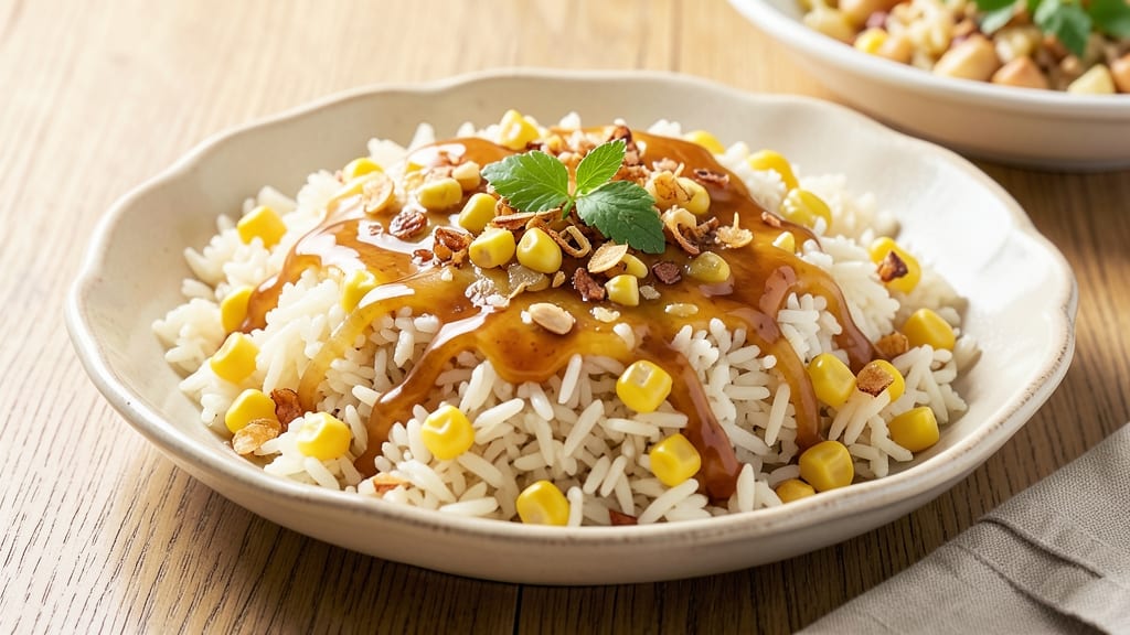 Buttery Corn Rice Recipe: Golden Crunch and Creamy Kernels in One Pan