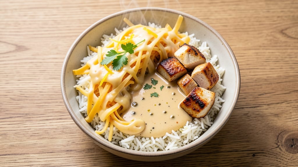 Cheesy Rice Bowl Recipe: Three-Ingredient One-Pot Magic