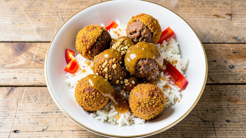 Boudin Balls with Rice Recipe: Smoky Cajun Bites Over Toasted Grains