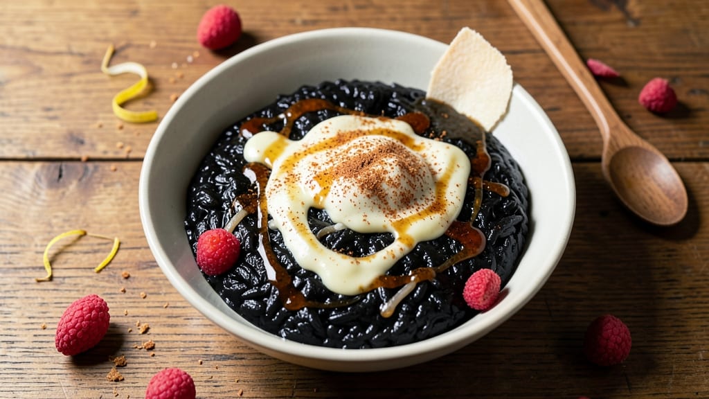 Black Glutinous Rice Dessert Recipe: Chewy Sticky Rice with Coconut-Cardamom Filling