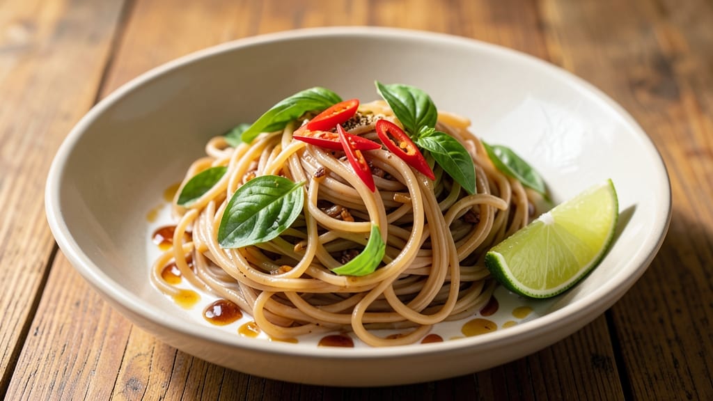 Brown Rice Vermicelli Noodles Recipe: Toasted Spice and Coconut Milk Harmony