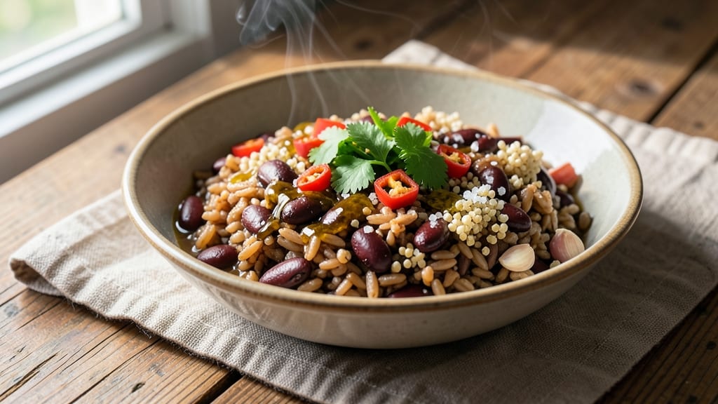 Brown Rice Quinoa Beans Recipe: Herb-Infused One-Pot Protein Powerhouse