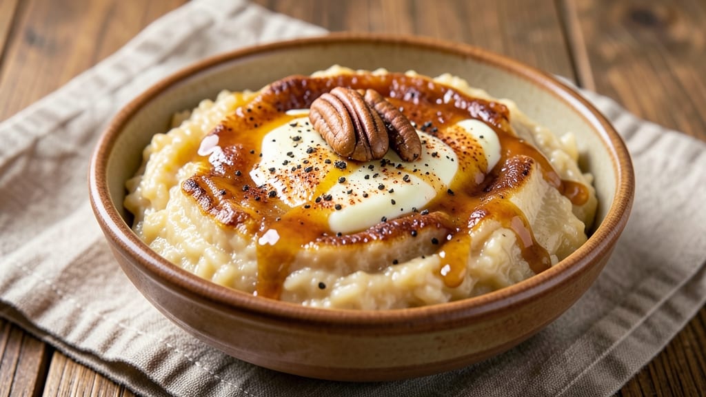 Cajun Rice Pudding Recipe: Spiced Vanilla Cream With Toasted Grain Crunch